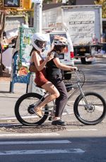 EMILY RATAJKOWSKI Out on a Bike Ride with Her Friend in New York 11/07/2022