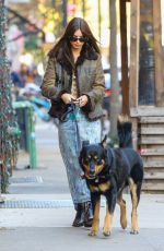 EMILY RATAJKOWSKI Out with Her Dog in New York 11/23/2022