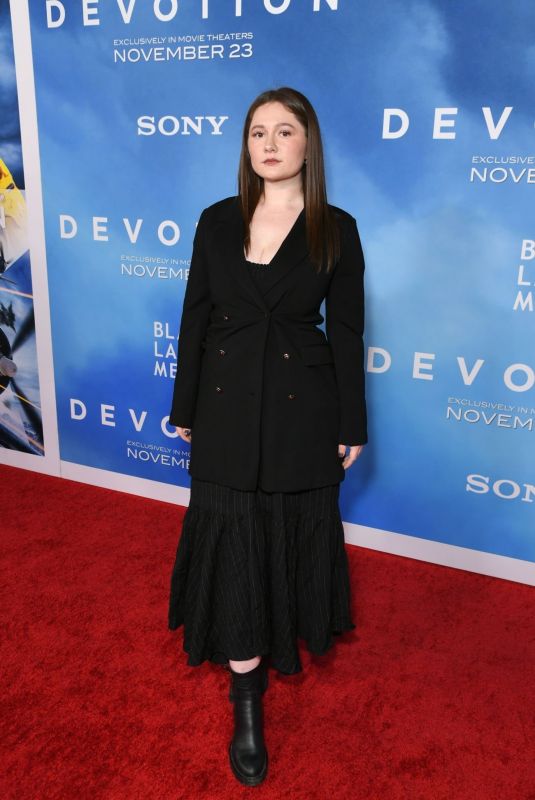 EMMA KENNEY at Devotion Premiere in Los Angeles 11/15/2022