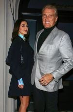 EMMA KROKDAL and Dolph Lundgren Out for Dinner at Craig