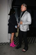 EMMA KROKDAL and Dolph Lundgren Out for Dinner at Craig