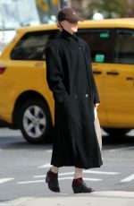 EMMA STONE Leaves a Starbucks in New York 10/31/2022