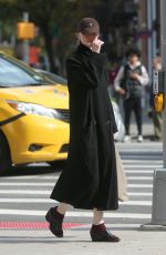 EMMA STONE Leaves a Starbucks in New York 10/31/2022
