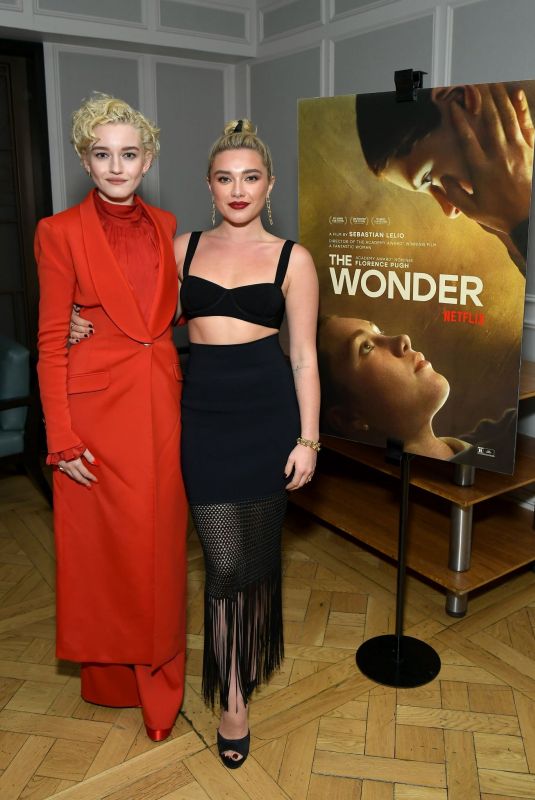 FLORENCE PUGH and JULIA GARNER at The Wonder Tastemaker Screening in West Hollywood 11/21/2022