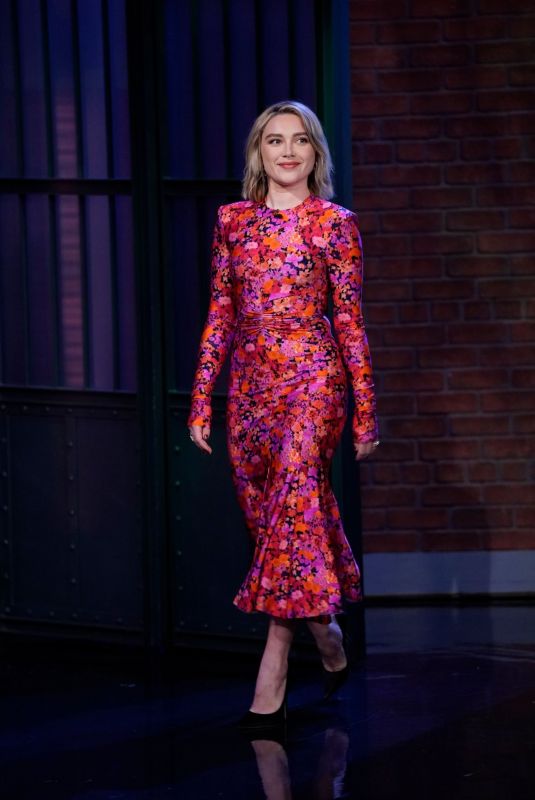 FLORENCE PUGH at Late Night with Seth Meyers 11/09/2022