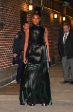 GABRIELLE UNION Leaves Stephen Colbert Show in New York 11/28/2022