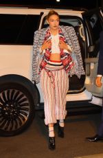 GIGI HADID Arrives at Casa Cipriani for Cfda Awards in New York 11/07/2022