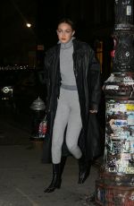 GIGI HADID Arrives at Her Guest In Residence Pop-up in New York 11/29/2022
