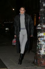 GIGI HADID Arrives at Her Guest In Residence Pop-up in New York 11/29/2022