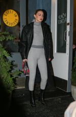 GIGI HADID Arrives at Her Guest In Residence Pop-up in New York 11/29/2022