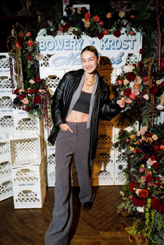 GIGI HADID at Bowery x Krost NY Support Your Friendsgiving at the Ned Nomad in New York 11/17/2022