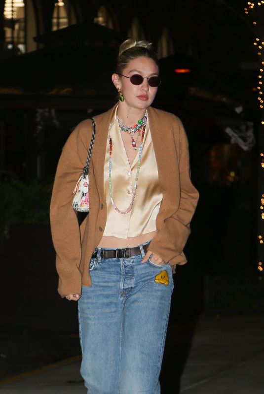 GIGI HADID Out and About in New York 11/03/2022
