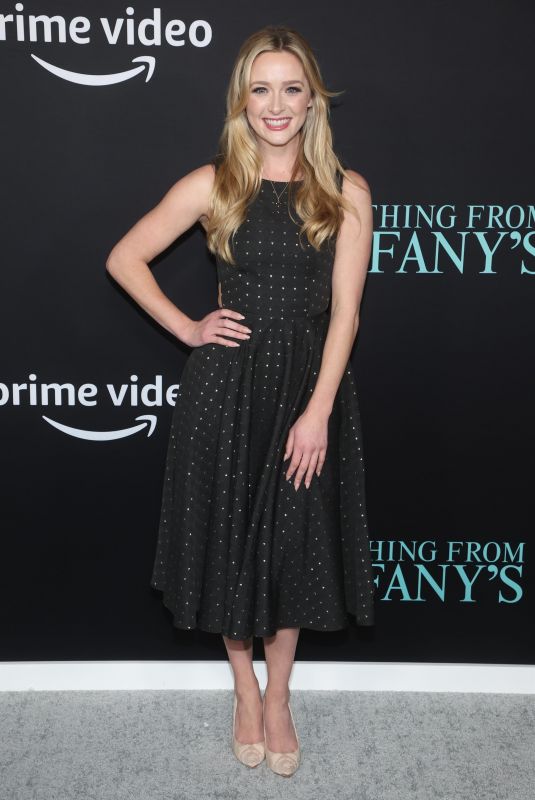 GREER GRAMMER at Something From Tiffany’s Premiere in Los Angeles 11/29/2022