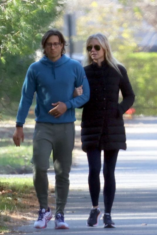 GWYNETH PALTROW and Brad Falchuk Out on Thanksgiving Day in New York 11/24/2022