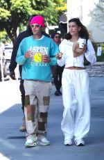 HAILEY and Justin BIEBER at Maru Cafe in Los Feliz 11/05/2022