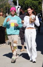 HAILEY and Justin BIEBER at Maru Cafe in Los Feliz 11/05/2022