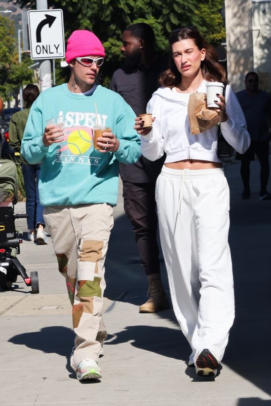 HAILEY and Justin BIEBER at Maru Cafe in Los Feliz 11/05/2022