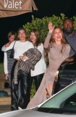 HAILEY BIEBER Arrives at Her Birthday Party at Nobu in Malibu 11/15/2022