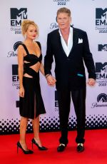 HAYLEY ROBERTS and David Hasselhoff at MTV Europe Music Awards 2022 at PSD Bank Dome 11/13/2022