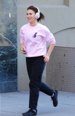 HILARIA BALDWIN Out Jogging in West Village 11/10/2022
