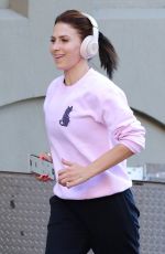 HILARIA BALDWIN Out Jogging in West Village 11/10/2022