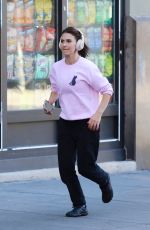 HILARIA BALDWIN Out Jogging in West Village 11/10/2022