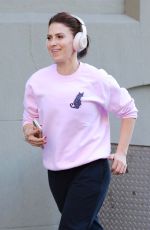 HILARIA BALDWIN Out Jogging in West Village 11/10/2022
