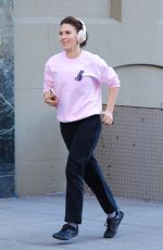 HILARIA BALDWIN Out Jogging in West Village 11/10/2022