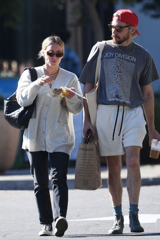 HILARY DUFF and Matthew Koma Out in Los Angeles 11/03/2022