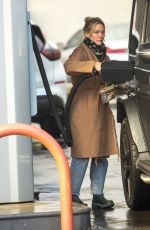 HILARY DUFF at a Gas Station in Studio City 11/07/2022