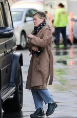 HILARY DUFF at a Gas Station in Studio City 11/07/2022