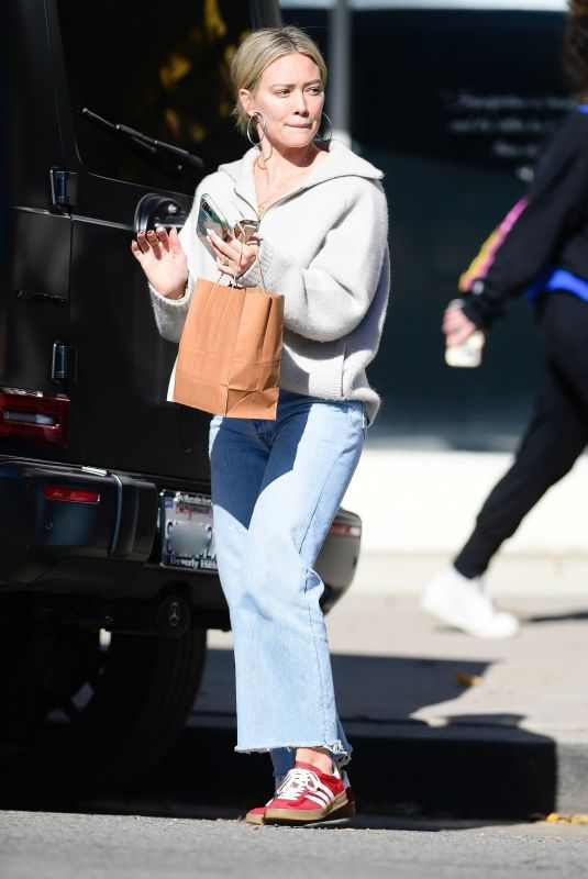 HILARY DUFF Out Shopping in Los Angeles 11/19/2022