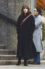 HILARY SWANK on tye Set of Her Newest Show Alaska Daily in Vancouver 11/16/2022