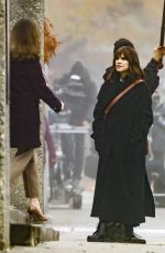 HILARY SWANK on tye Set of Her Newest Show Alaska Daily in Vancouver 11/16/2022