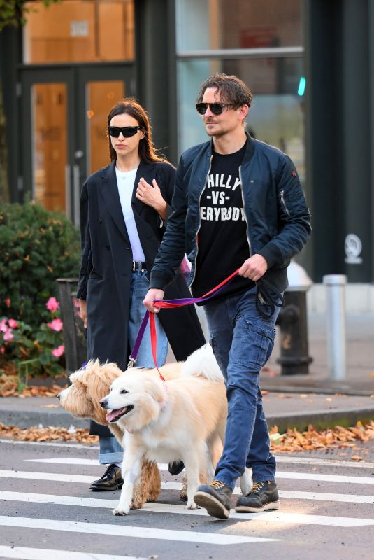 IRINA SHAYK and Bradley Cooper Out for a Walk in New York 11/07/2022