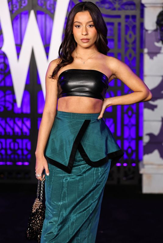IZABELLA ALVAREZ at Wednesday Premiere in Los Angeles 11/16/2022