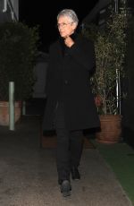 JAMIE LEE CURTIS Out for Dinner at Giorgio Baldi in Santa Monica 11/11/2022