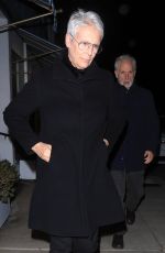 JAMIE LEE CURTIS Out for Dinner at Giorgio Baldi in Santa Monica 11/11/2022