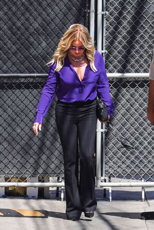 JEANIE BUSS Arrives at Jimmy Kimmel Live in Los Angeles 08/15/2022