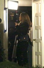 JENNIFER ANISTON on the Set of The Morning Show in Los Angeles 11/04/2022