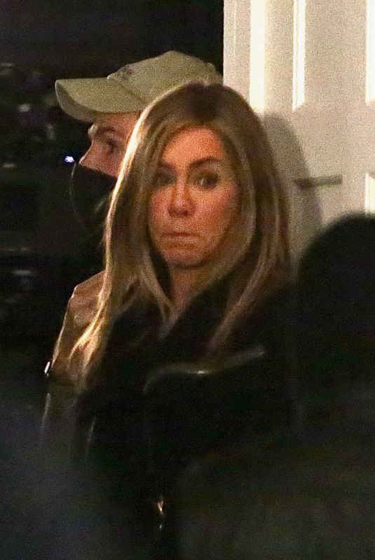 JENNIFER ANISTON on the Set of The Morning Show in Los Angeles 11/04/2022
