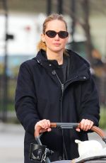 JENNIFER LAWRENCE Out with Her Baby for Morning Walk in New York 11/29/2022
