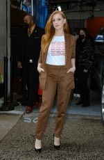 JESSICA CHASTAIN Leaves Live with Kelly and Ryan in New York 11/16/2022