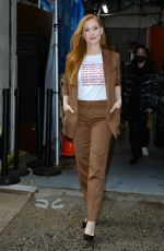 JESSICA CHASTAIN Leaves Live with Kelly and Ryan in New York 11/16/2022