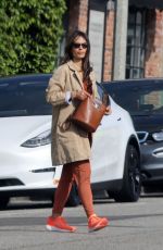 JORDANA BREWSTER Out for Morning Coffee in Brentwood 11/22/2022