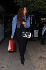 JORDYN WOOD Out for Dinner at Catch Steak in West Hollywood 11/18/2022