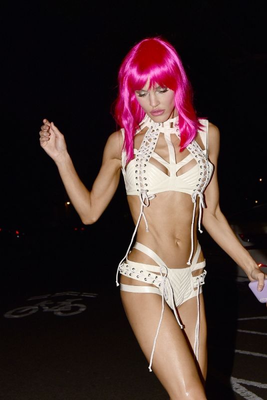 JOY CORRIGAN Leaves a Halloween Party in West Hollywood 10/31/2022