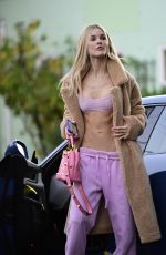 JOY CORRIGAN Out in Her New Porsche Taycan in Los Angeles 11/17/2022