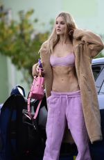 JOY CORRIGAN Out in Her New Porsche Taycan in Los Angeles 11/17/2022