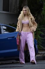 JOY CORRIGAN Out in Her New Porsche Taycan in Los Angeles 11/17/2022